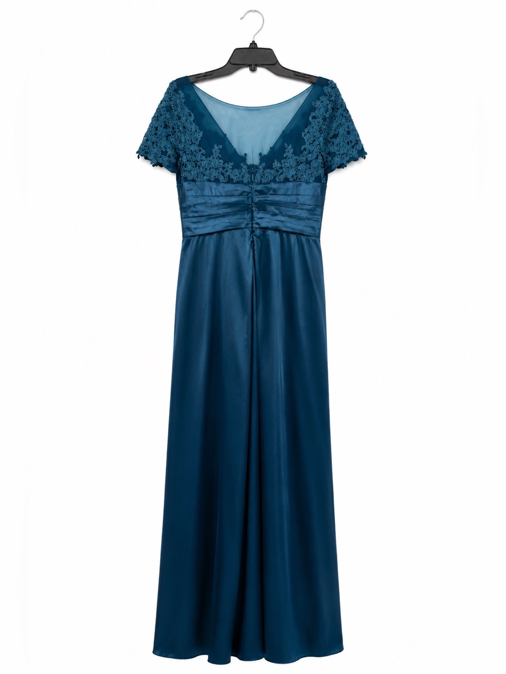 Emerald Green Mother of the Bride Dress Formal Gown NWT Lace Sequin Maxi Size 12 - Picture 2 of 3